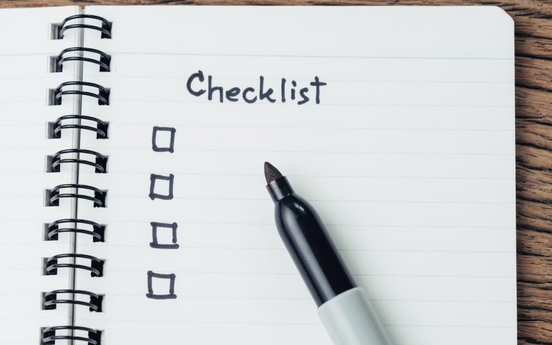 a blank checklist for planning new rental property amenities