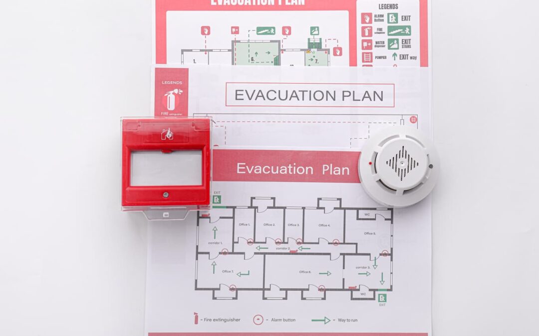 A sheet of paper planning emergency preparedness for rental properties.