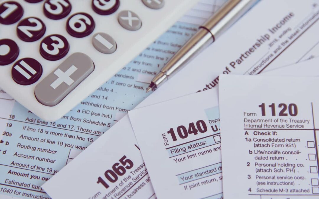 a collection of IRS tax forms