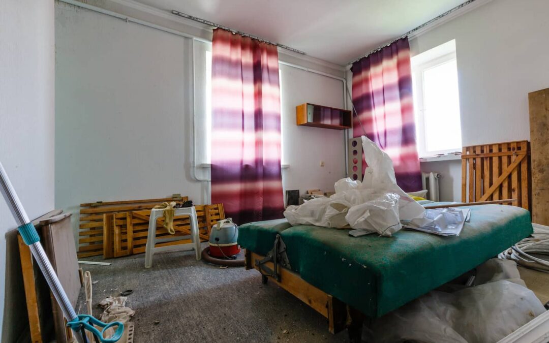 an image of abandoned property in a rental unit